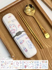 Net Celebrity Chopsticks Spoon Set Lunch Box