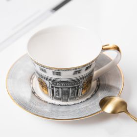Bone China Gold Edge Handle Coffee Cup Set