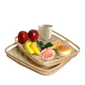 Bamboo Wicker Serving Trays