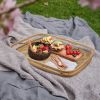 Bamboo Wicker Serving Trays