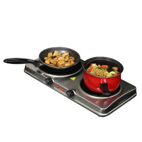 MegaChef Electric Dual Size Infrared Burner Cooktop